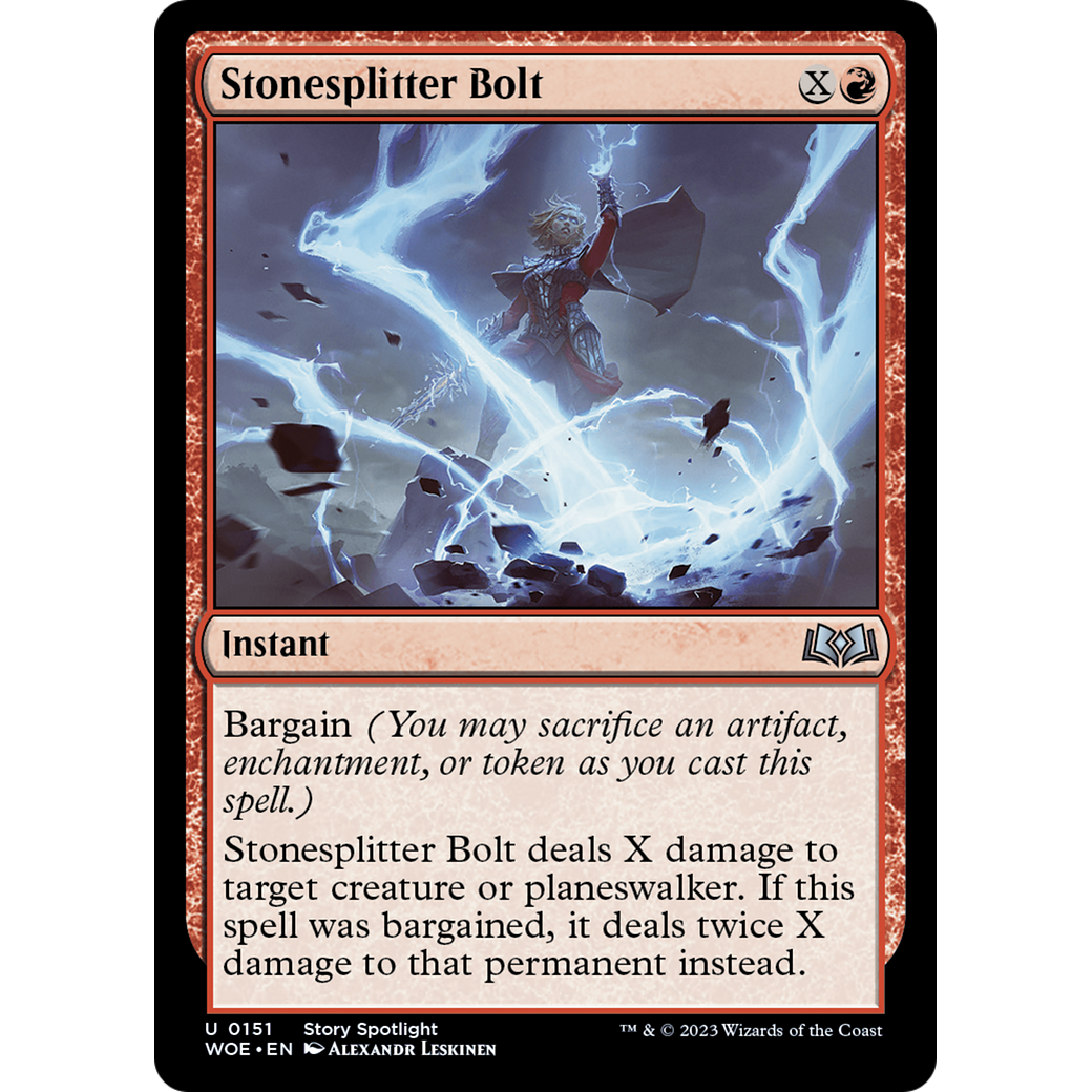 Stonesplitter Bolt (WOE-151) - Wilds of Eldraine Foil
