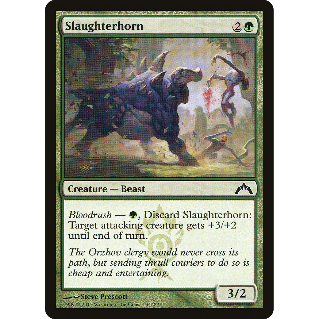 Slaughterhorn (GTC-134) - Gatecrash Foil