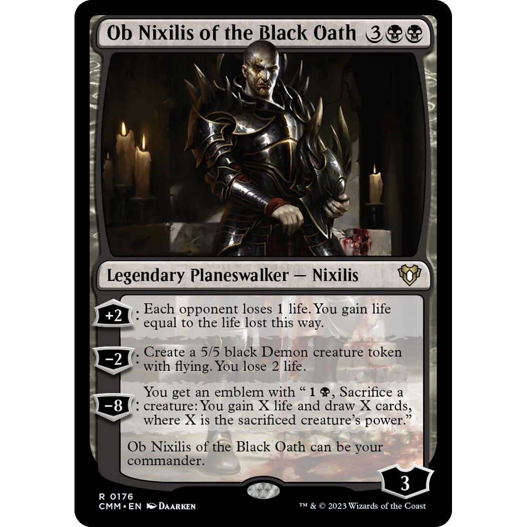 Ob Nixilis of the Black Oath (CMM-176) - Commander Masters Foil