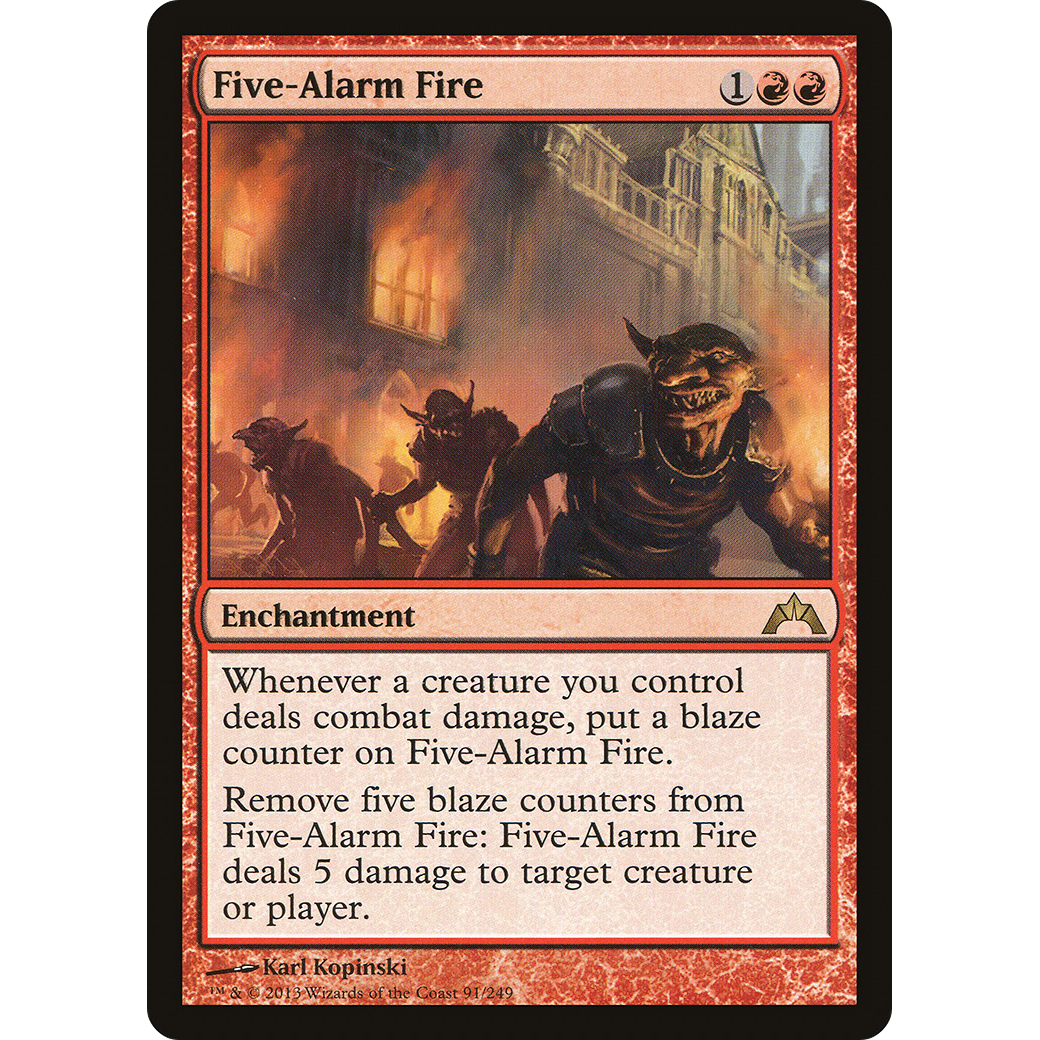 Five-Alarm Fire (GTC-091) - Gatecrash Foil