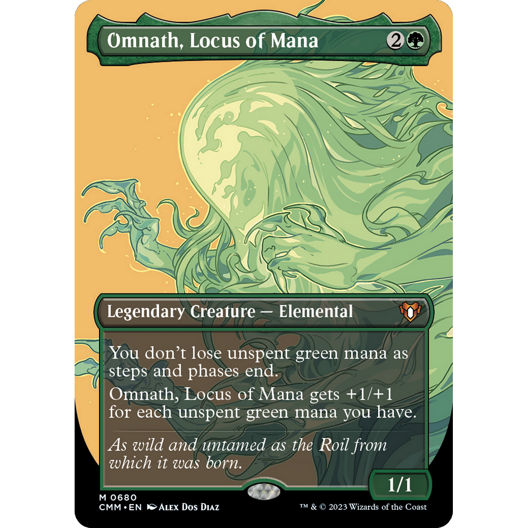 Omnath, Locus of Mana (CMM-680) - Commander Masters (Borderless) Foil