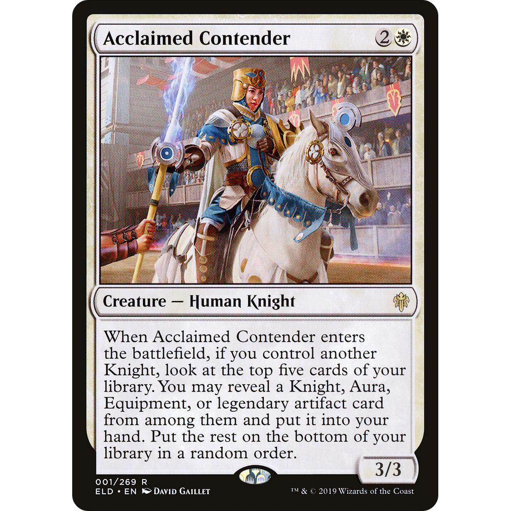 Acclaimed Contender (ELD-001) - Throne of Eldraine