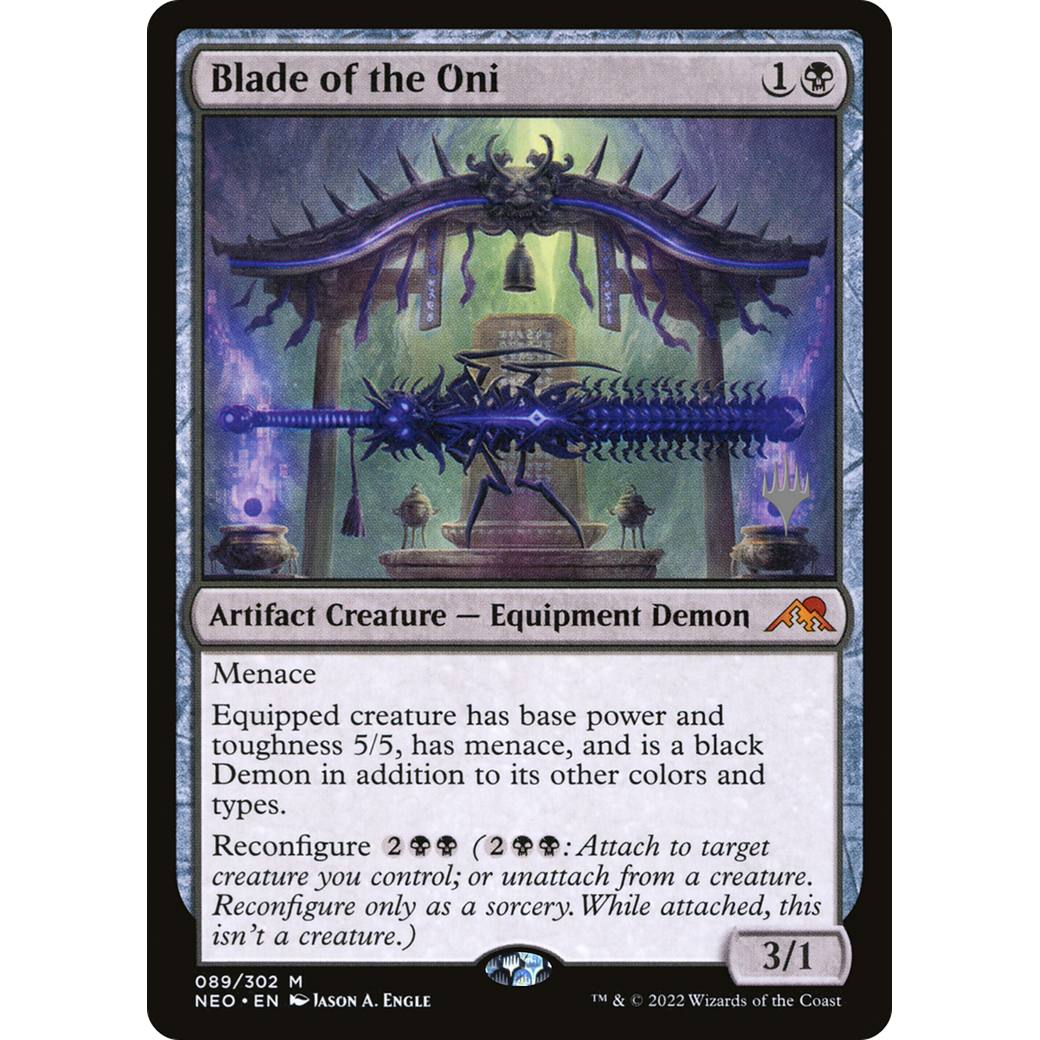Blade of the Oni (PPNEO-89P) - Kamigawa: Neon Dynasty Promos Foil