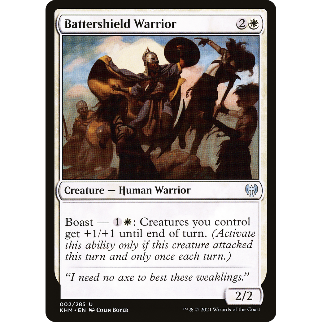 Battershield Warrior (KHM-002) - Kaldheim Foil