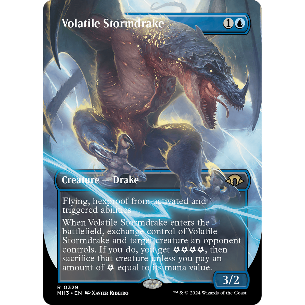 Volatile Stormdrake (MH3-329) - Modern Horizons 3 (Borderless)