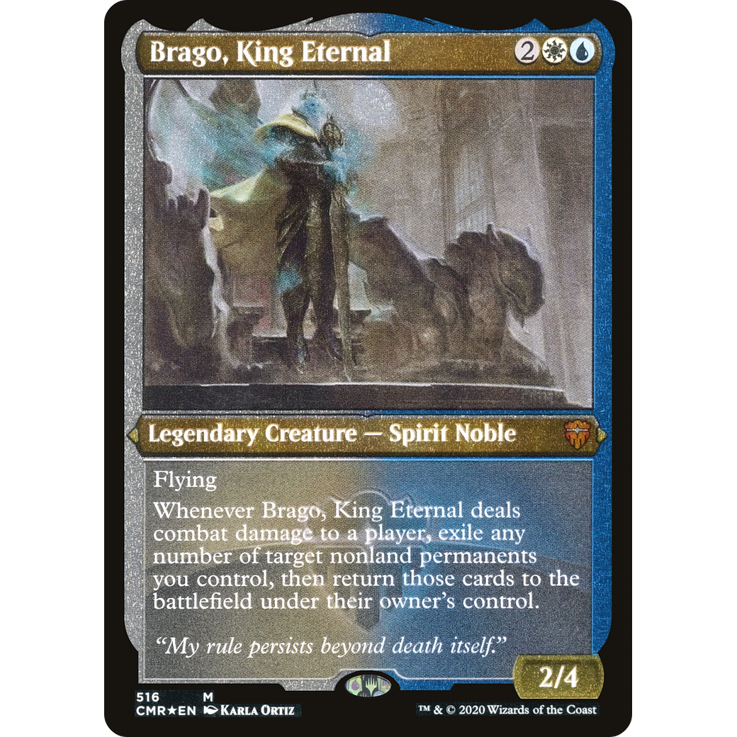 Brago, King Eternal (Foil Etched) (CMR-516) - Commander Legends Foil