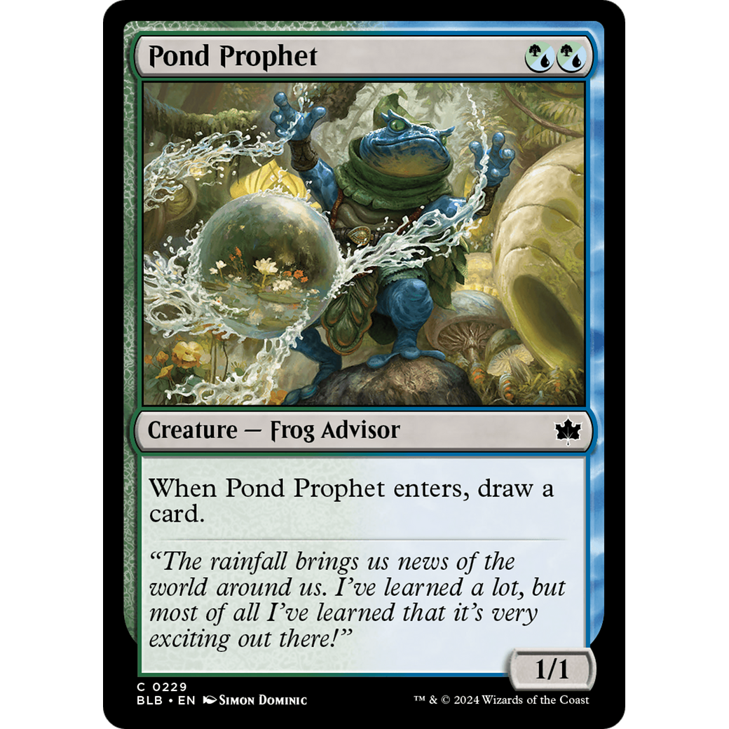 Pond Prophet (BLB-229) - Bloomburrow