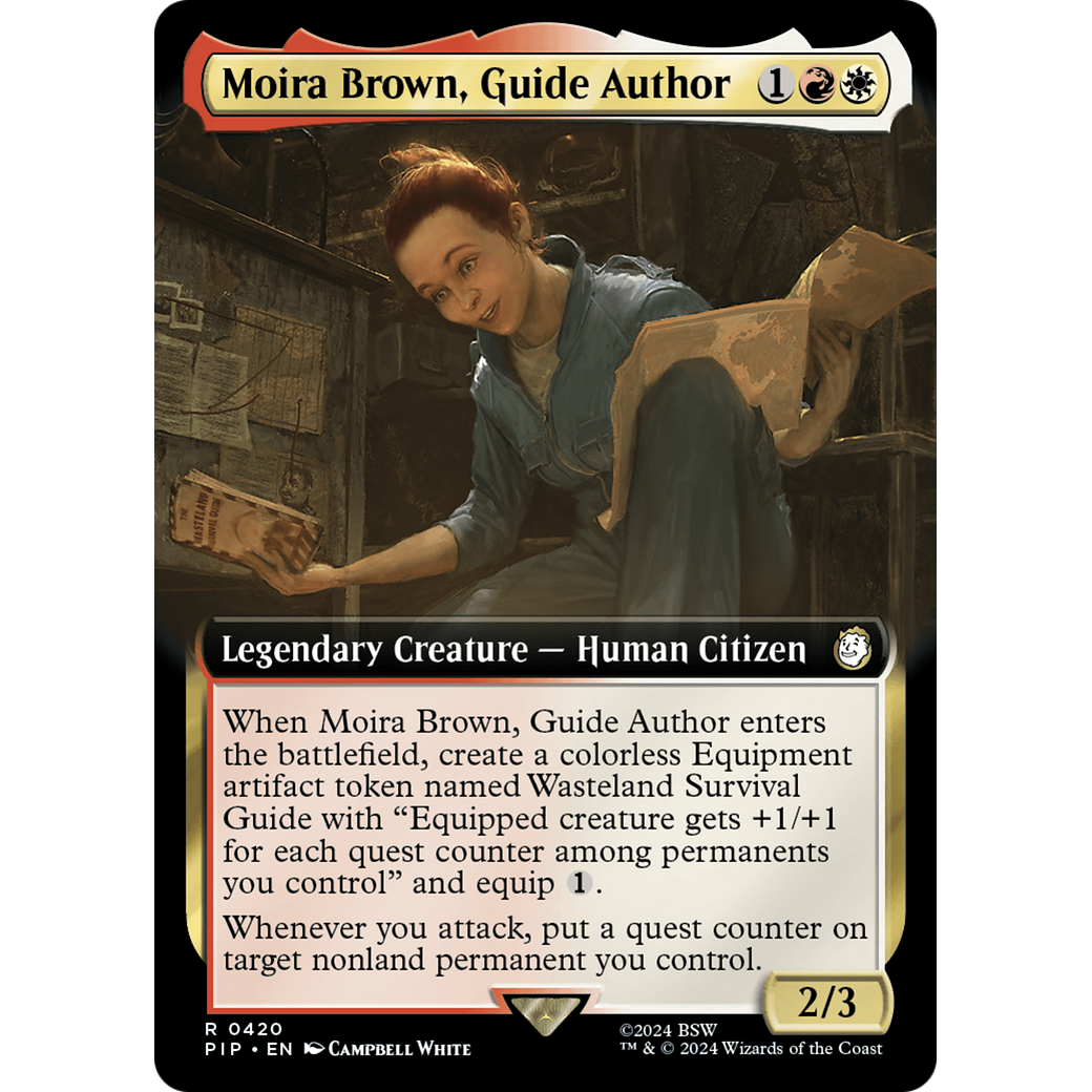 Moira Brown, Guide Author (PIP-420) - Fallout: (Extended Art) Foil
