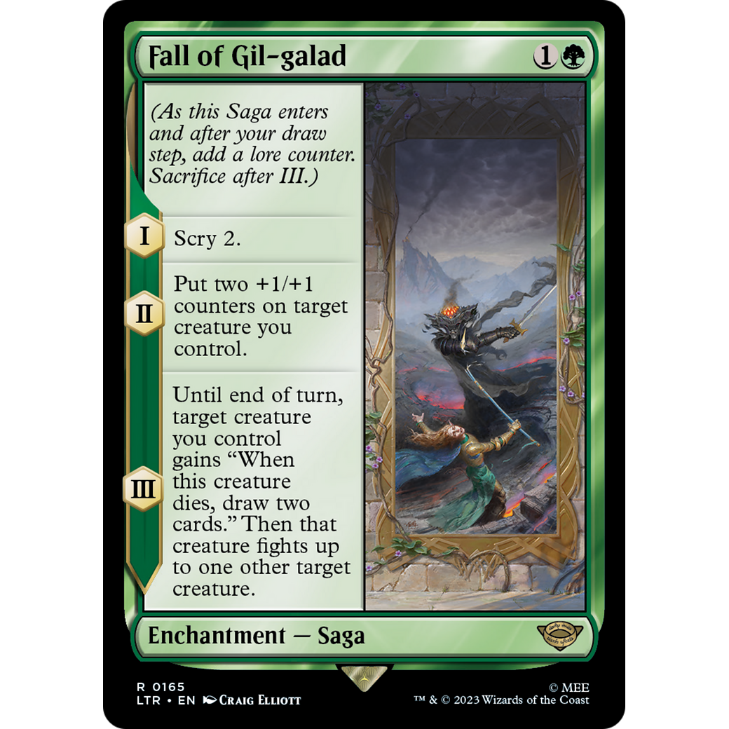 Fall of Gil-galad (LTR-165) - The Lord of the Rings: Tales of Middle-earth Foil