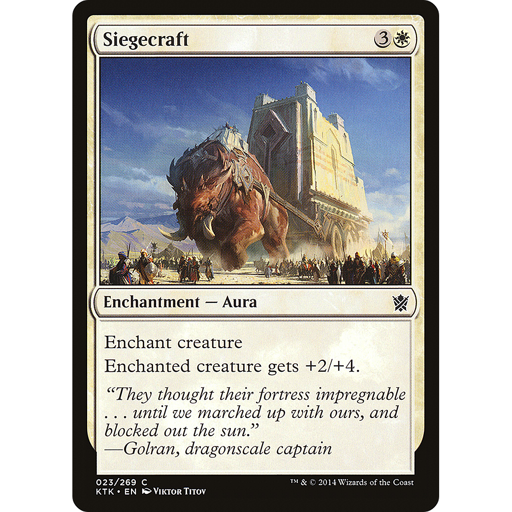 Siegecraft (KTK-023) - Khans of Tarkir Foil