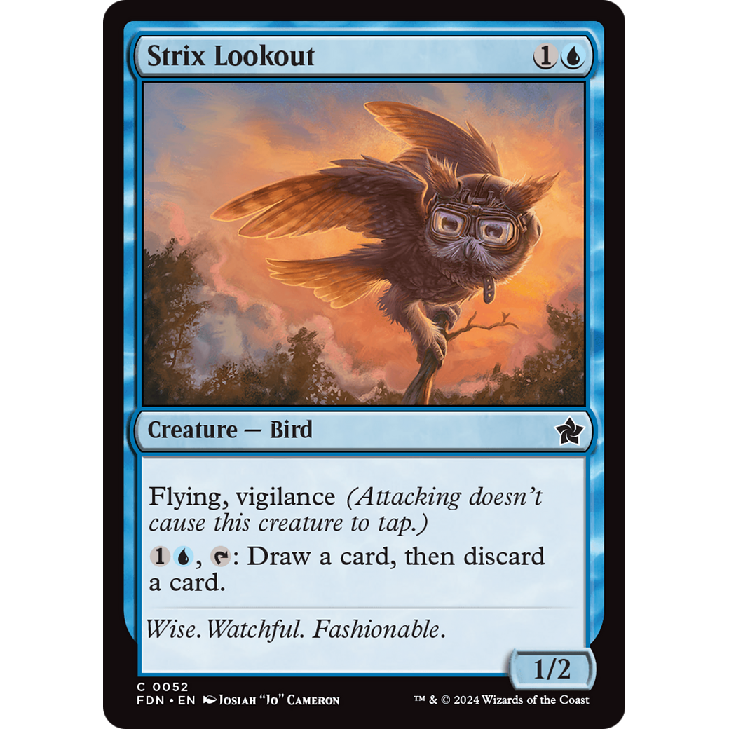 Strix Lookout (FDN-052) - Foundations Foil