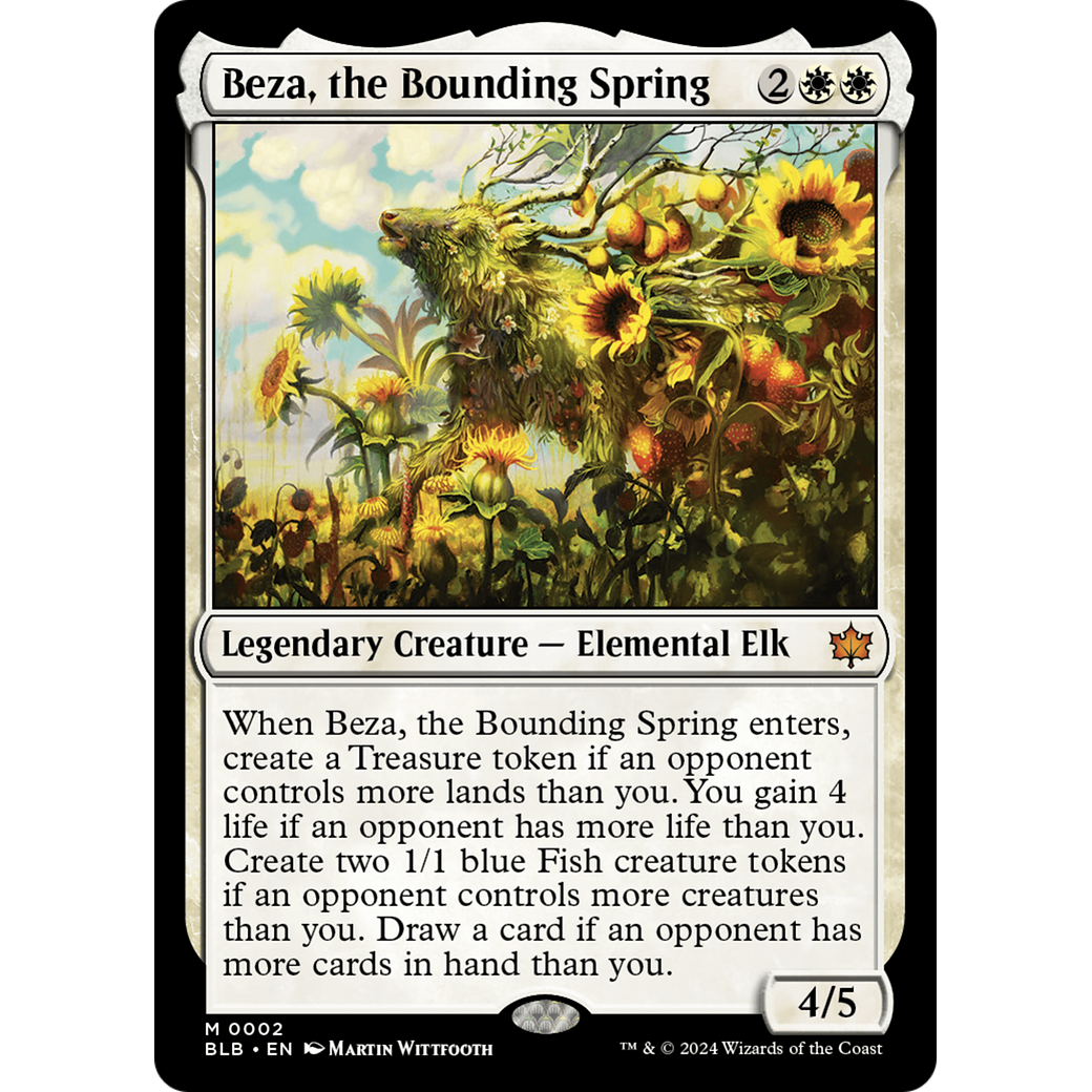 Beza, the Bounding Spring (BLB-002) - Bloomburrow Foil