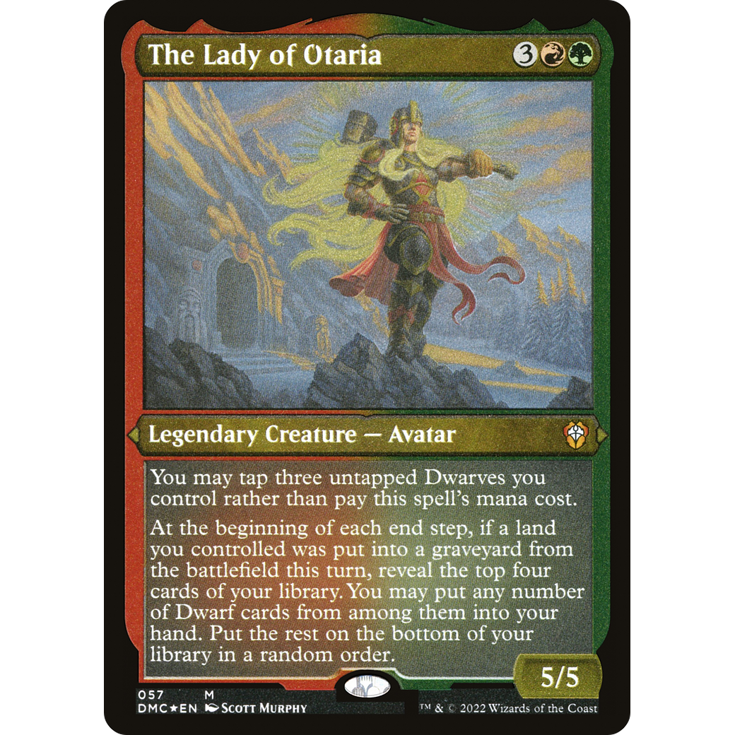 The Lady of Otaria (DMC-057) - Dominaria United Commander Etched Foil