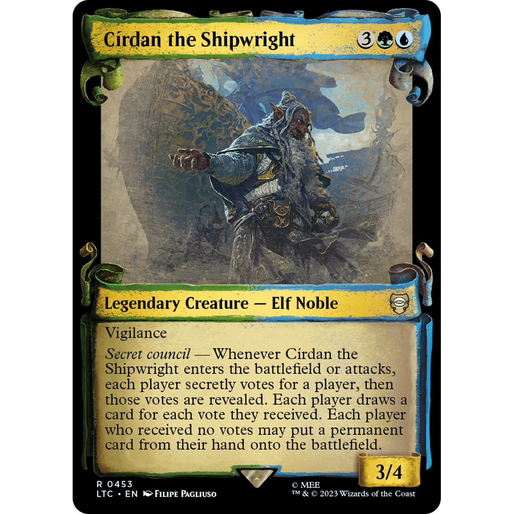 Círdan the Shipwright (LTC-453) - Tales of Middle-earth Commander: (Showcase) Foil