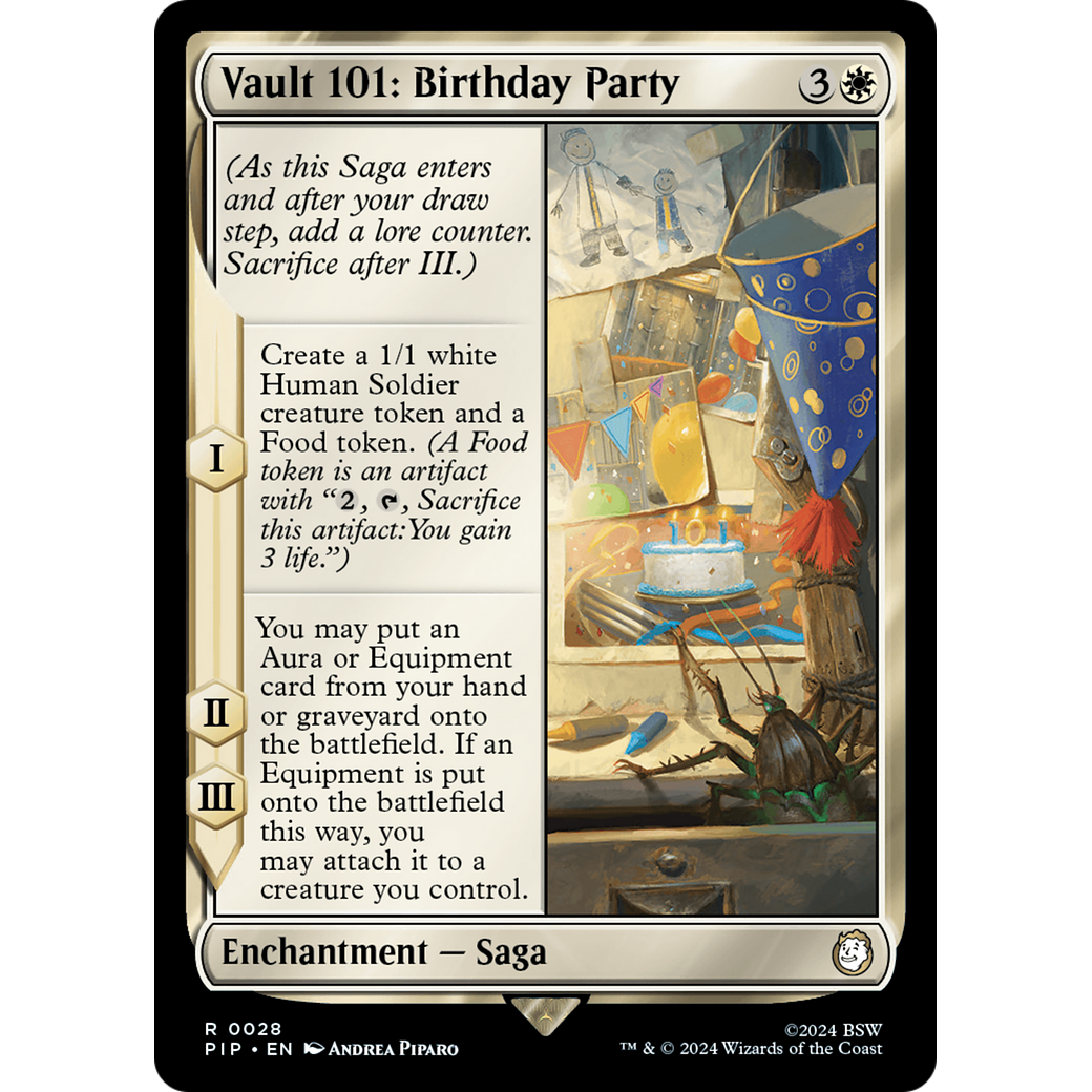 Vault 101: Birthday Party (PIP-028) - Fallout Foil