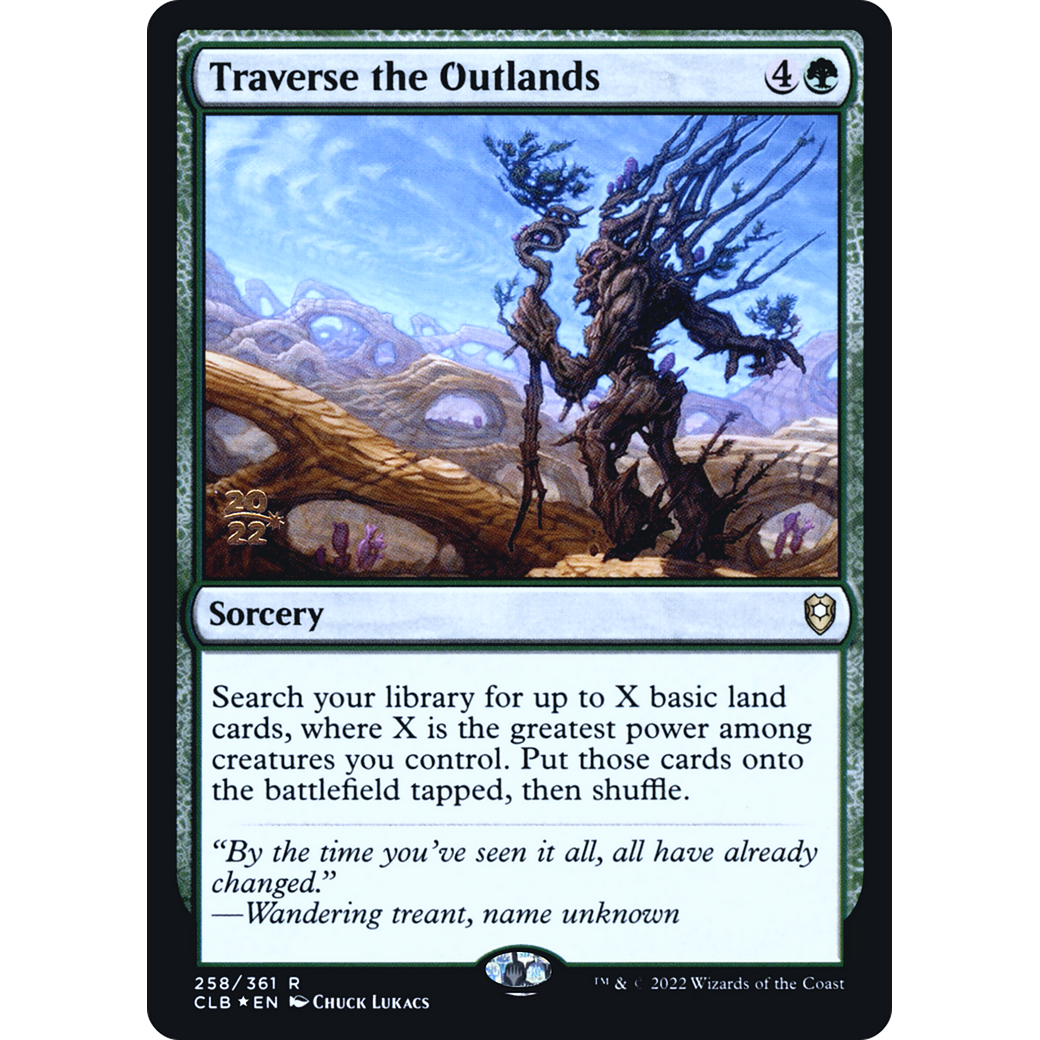 Traverse the Outlands (PRE-258S) - Battle for Baldur's Gate Promos Foil