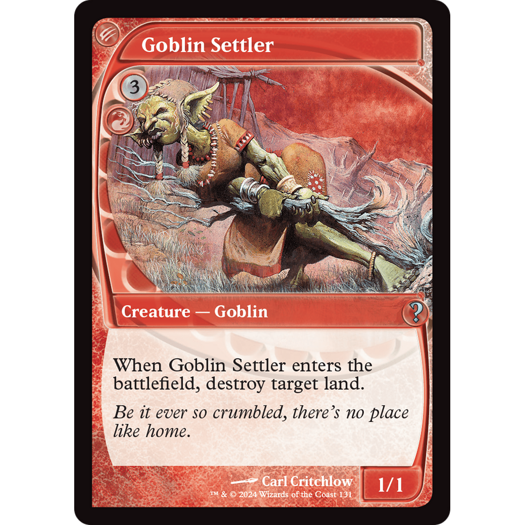 Goblin Settler (Future Sight) (MB2-131) - Mystery Booster 2