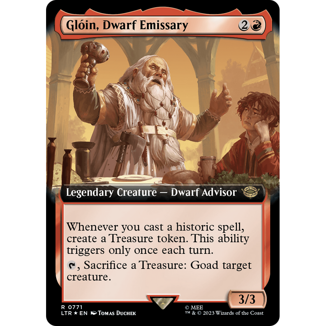 Glóin, Dwarf Emissary (LTR-771) - The Lord of the Rings: Tales of Middle-earth: (Extended Art) Foil