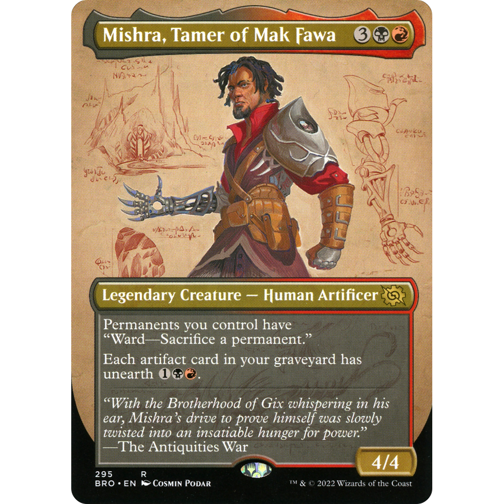 Mishra, Tamer of Mak Fawa (Borderless) (BRO-295) - The Brothers' War (Borderless) Foil