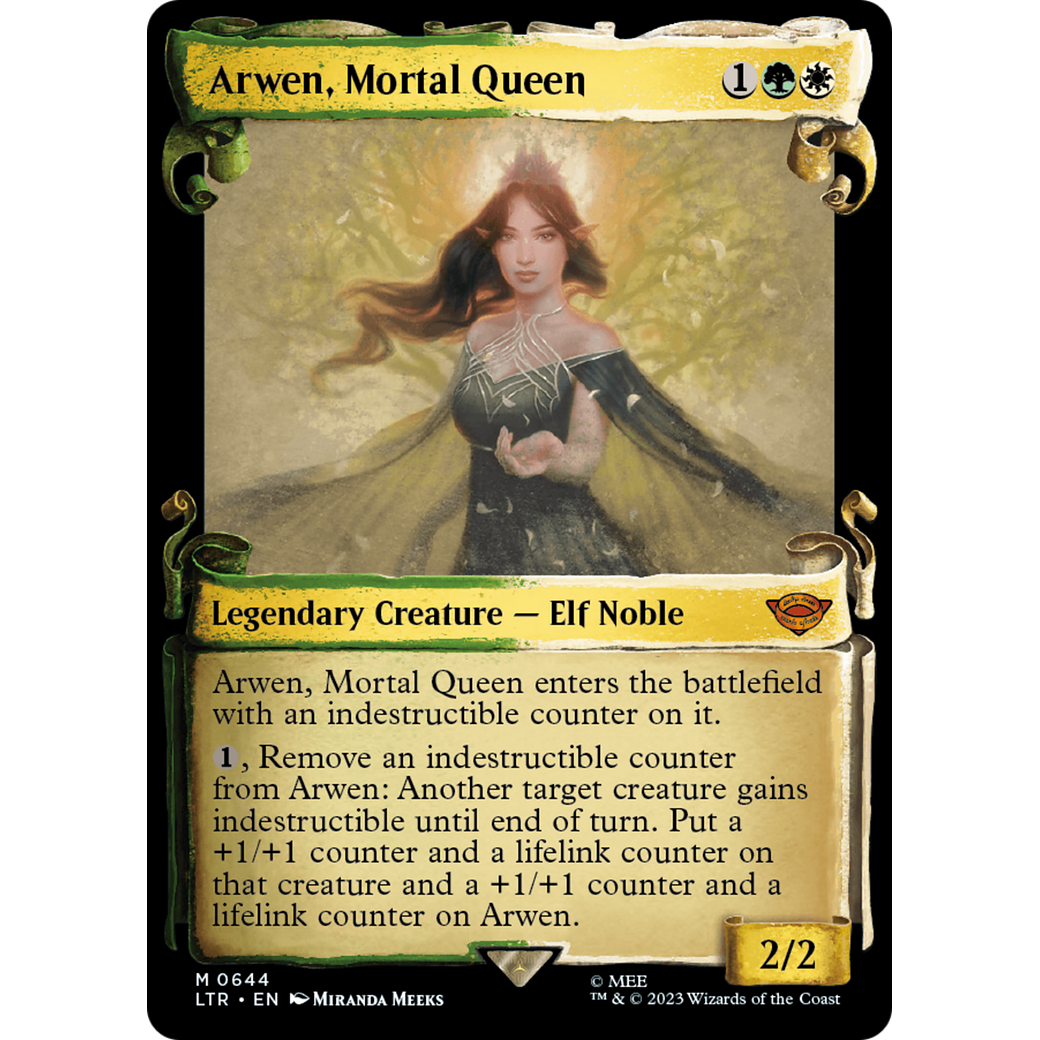 Arwen, Mortal Queen (LTR-644) - The Lord of the Rings: Tales of Middle-earth: (Showcase) Foil