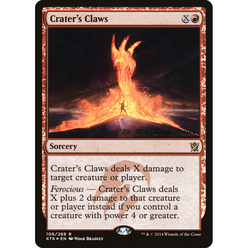 Crater's Claws (PRE-106) - Khans of Tarkir Promos Foil
