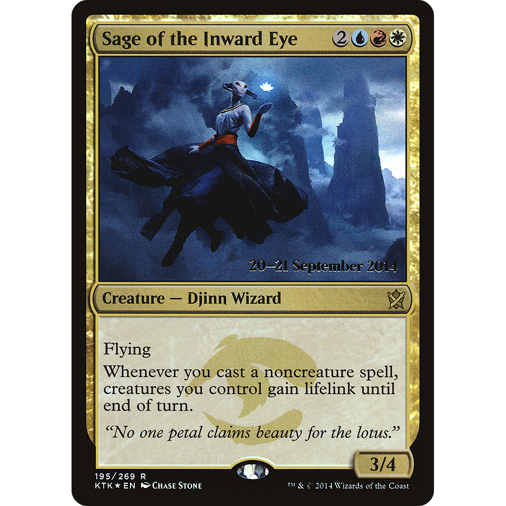 Sage of the Inward Eye (PRE-195) - Khans of Tarkir Promos Foil