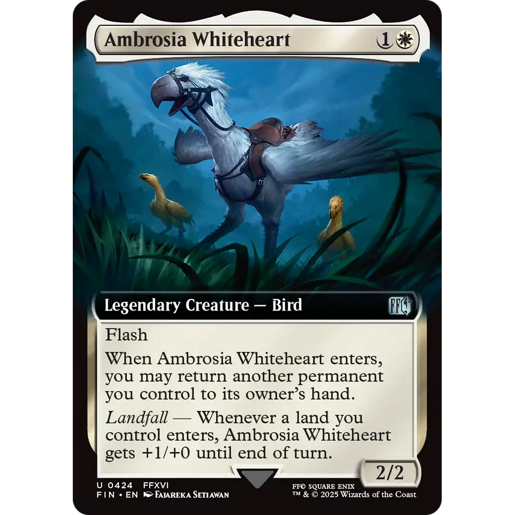 Ambrosia Whiteheart (Extended Art) (FIN-424) - FINAL FANTASY: (Extended Art) Foil