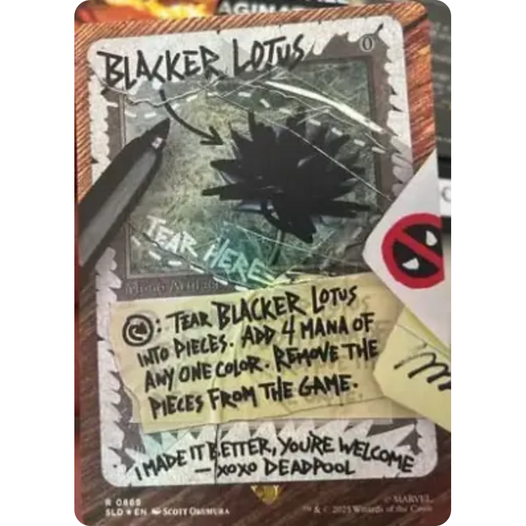 Blacker Lotus (Rainbow Foil) (SLD-869) - Secret Lair Drop (Borderless) Foil