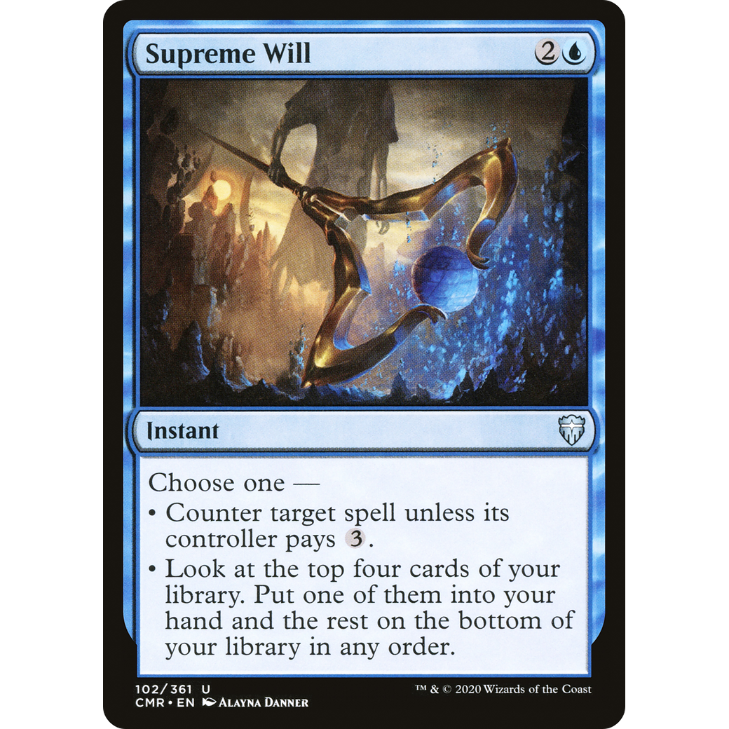 Supreme Will (CMR-102) - Commander Legends Foil