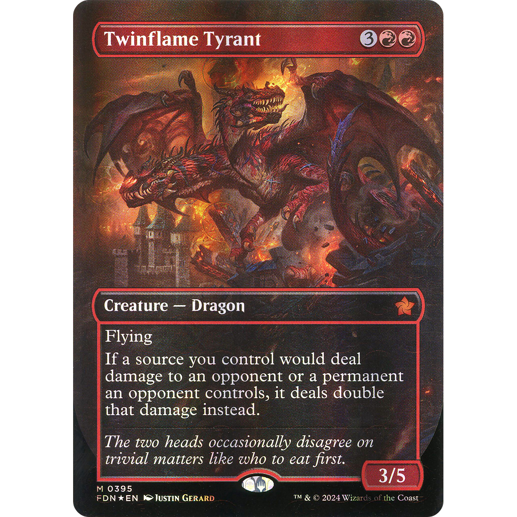 Twinflame Tyrant (FDN-395) - Foundations (Borderless) Foil