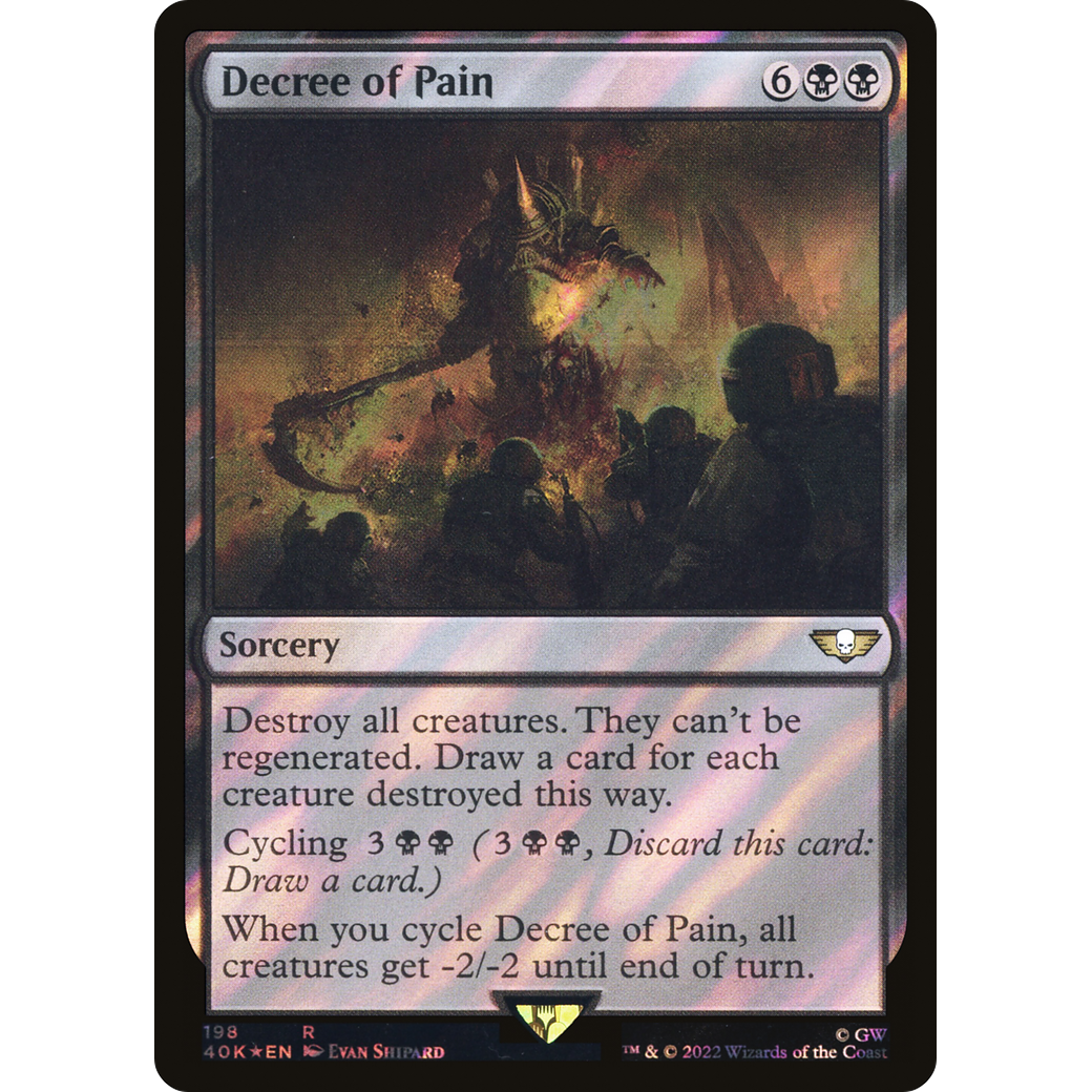 Decree of Pain (40K-198) - Warhammer 40,000 Commander Foil