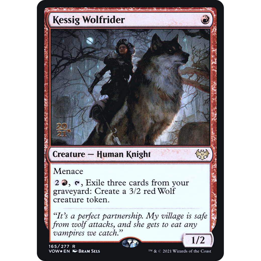 Kessig Wolfrider (PRE-165) - Innistrad: Crimson Vow Promos Foil