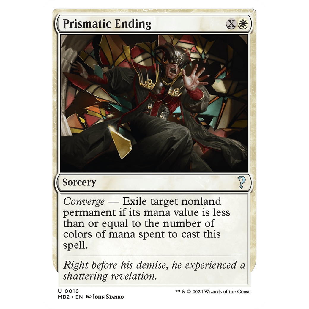 Prismatic Ending (White Border) (MB2-016) - Mystery Booster 2