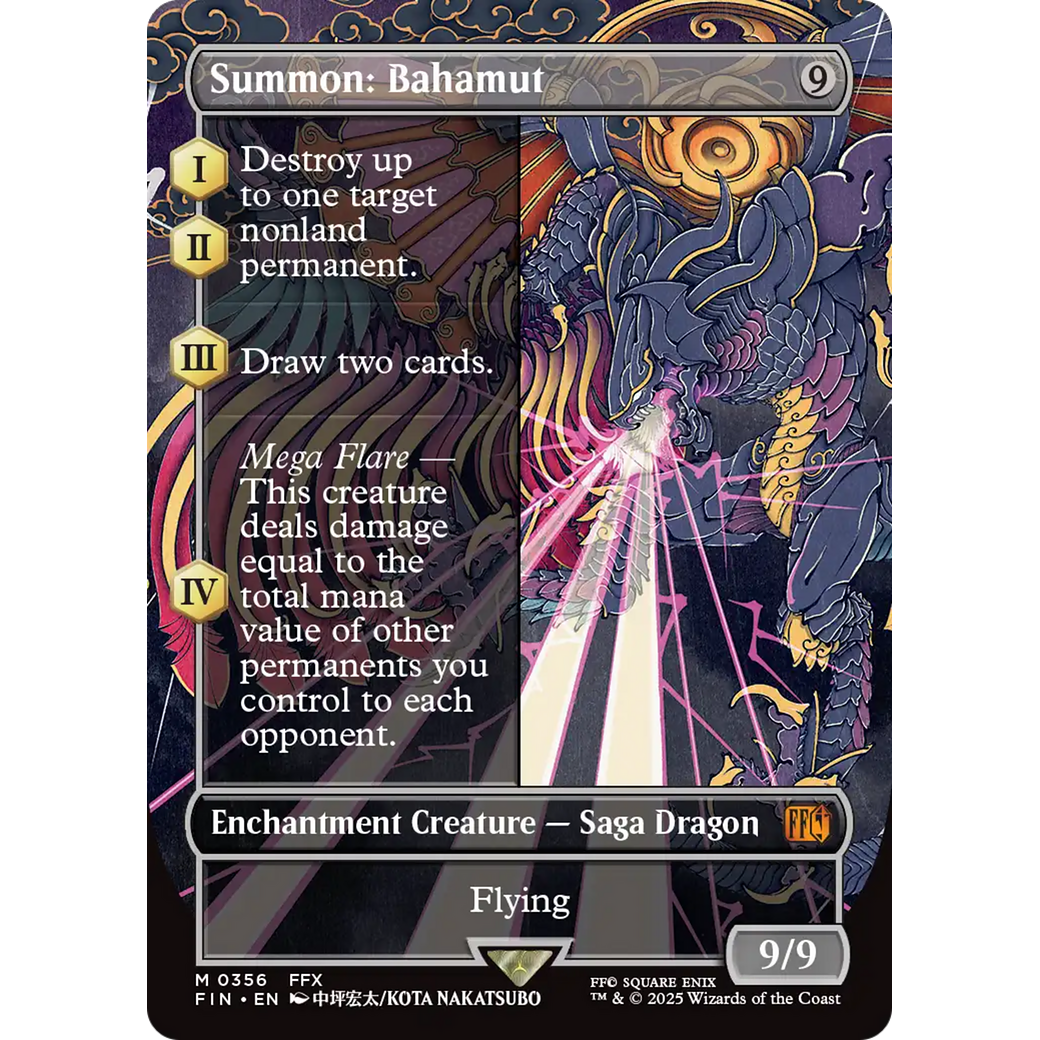 Summon: Bahamut (FIN-356) - FINAL FANTASY: (enchantment) (Borderless)