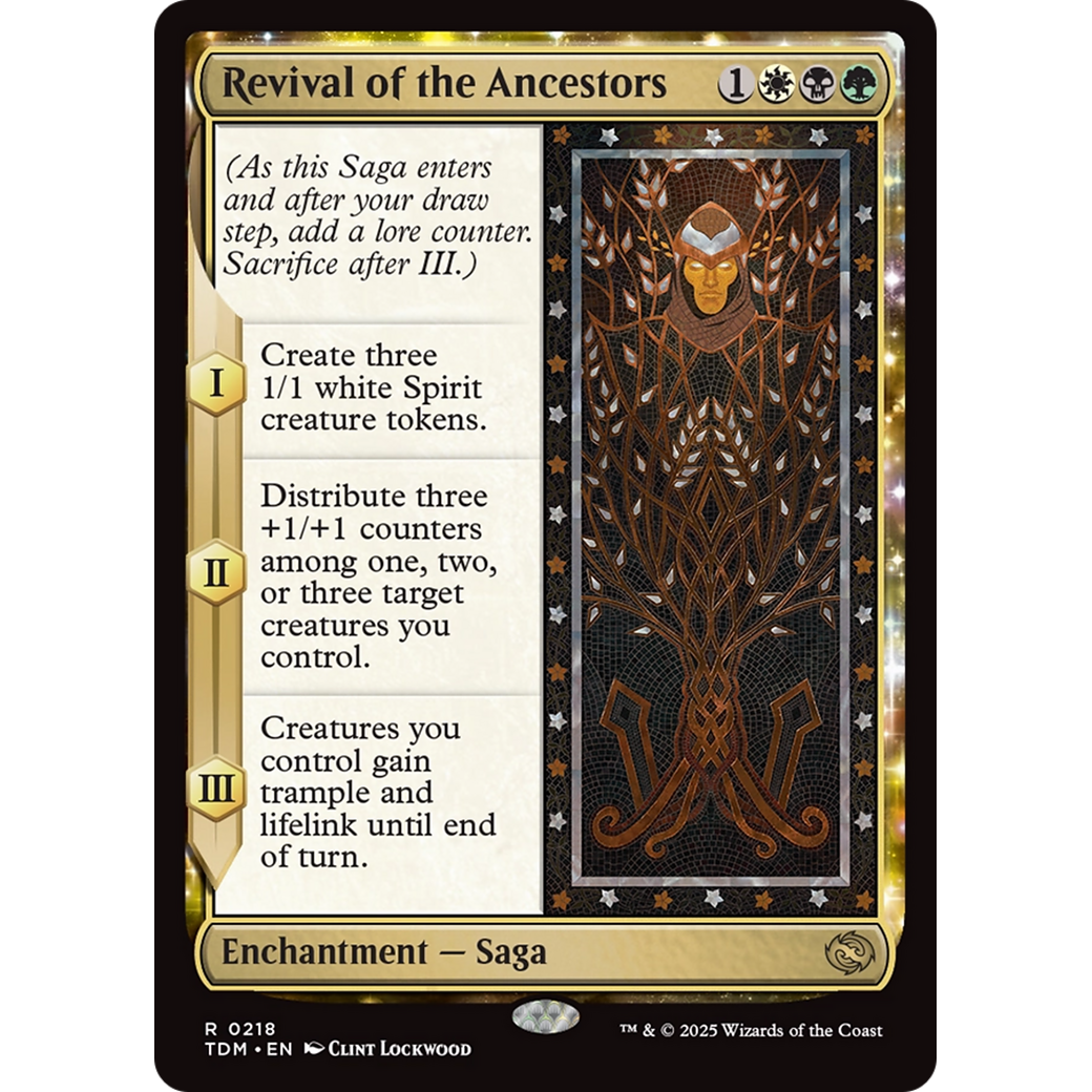 Revival of the Ancestors (TDM-218) - Tarkir: Dragonstorm: (enchantment) Foil