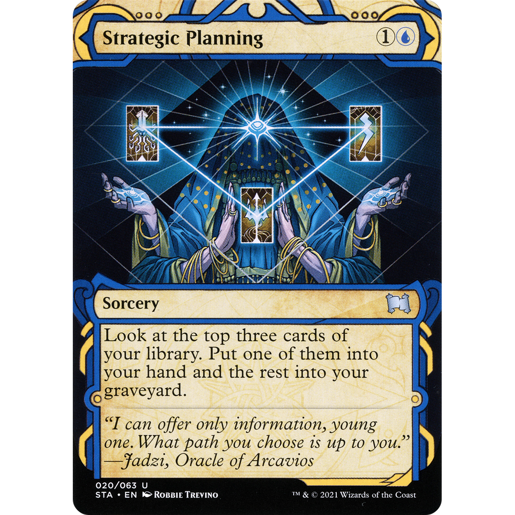 Strategic Planning (STA-020) - Strixhaven Mystical Archive: (Showcase) (Borderless)