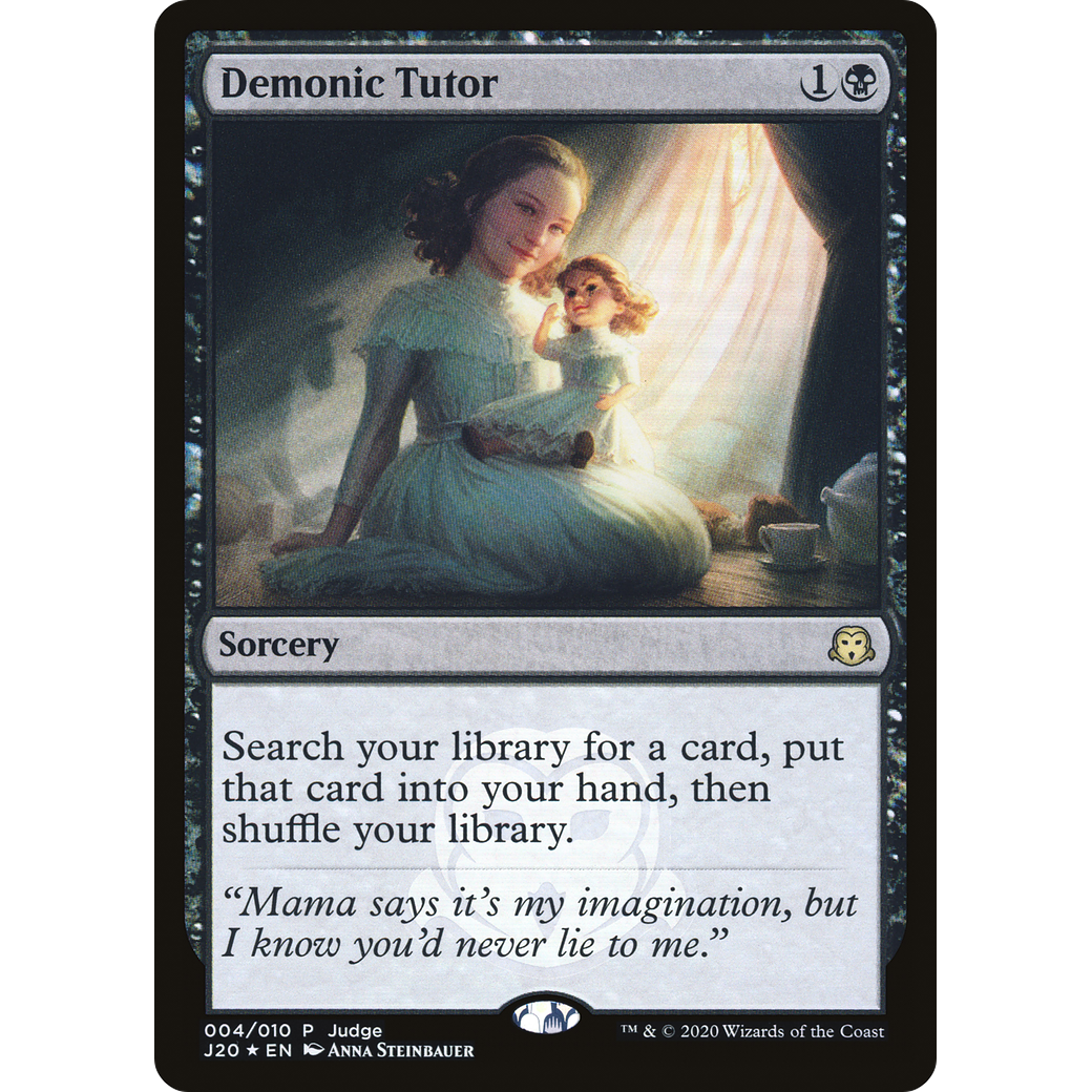 Demonic Tutor (J20) (JDG-004) - Judge Gift Cards 2020 Foil