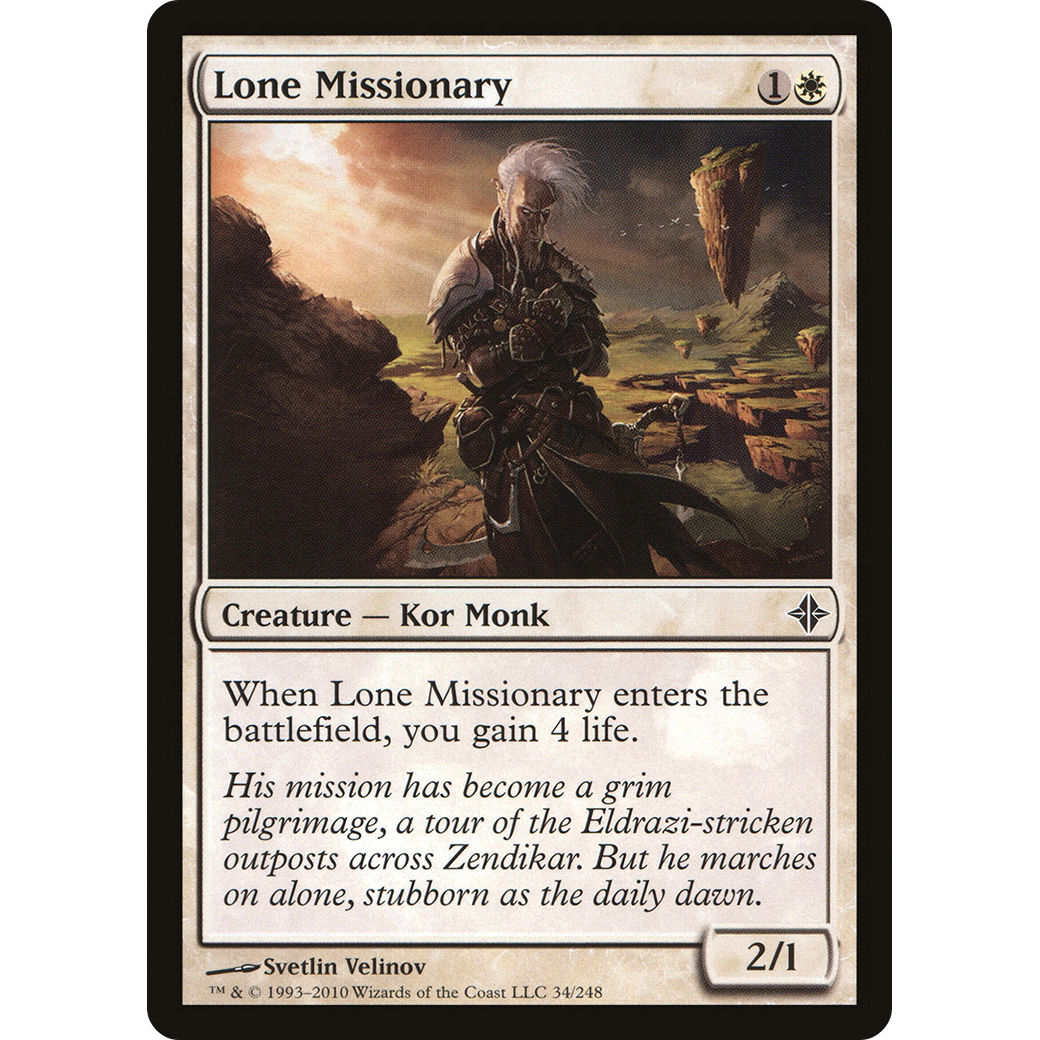 Lone Missionary (ROE-034) - Rise of the Eldrazi Foil