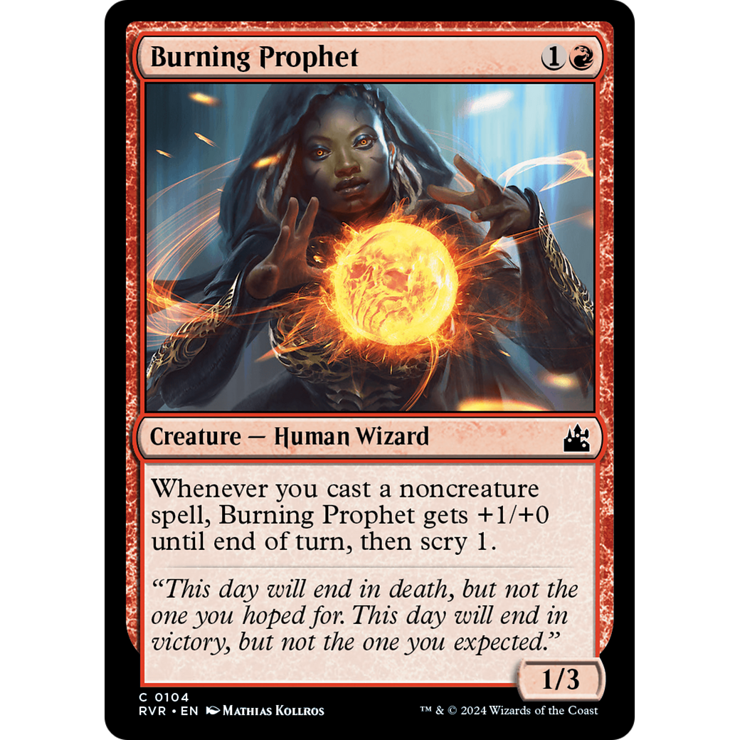 Burning Prophet (RVR-104) - Ravnica Remastered
