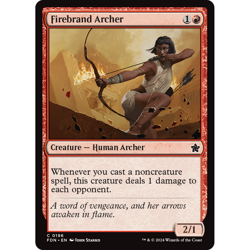 Firebrand Archer (FDN-196) - Foundations Foil