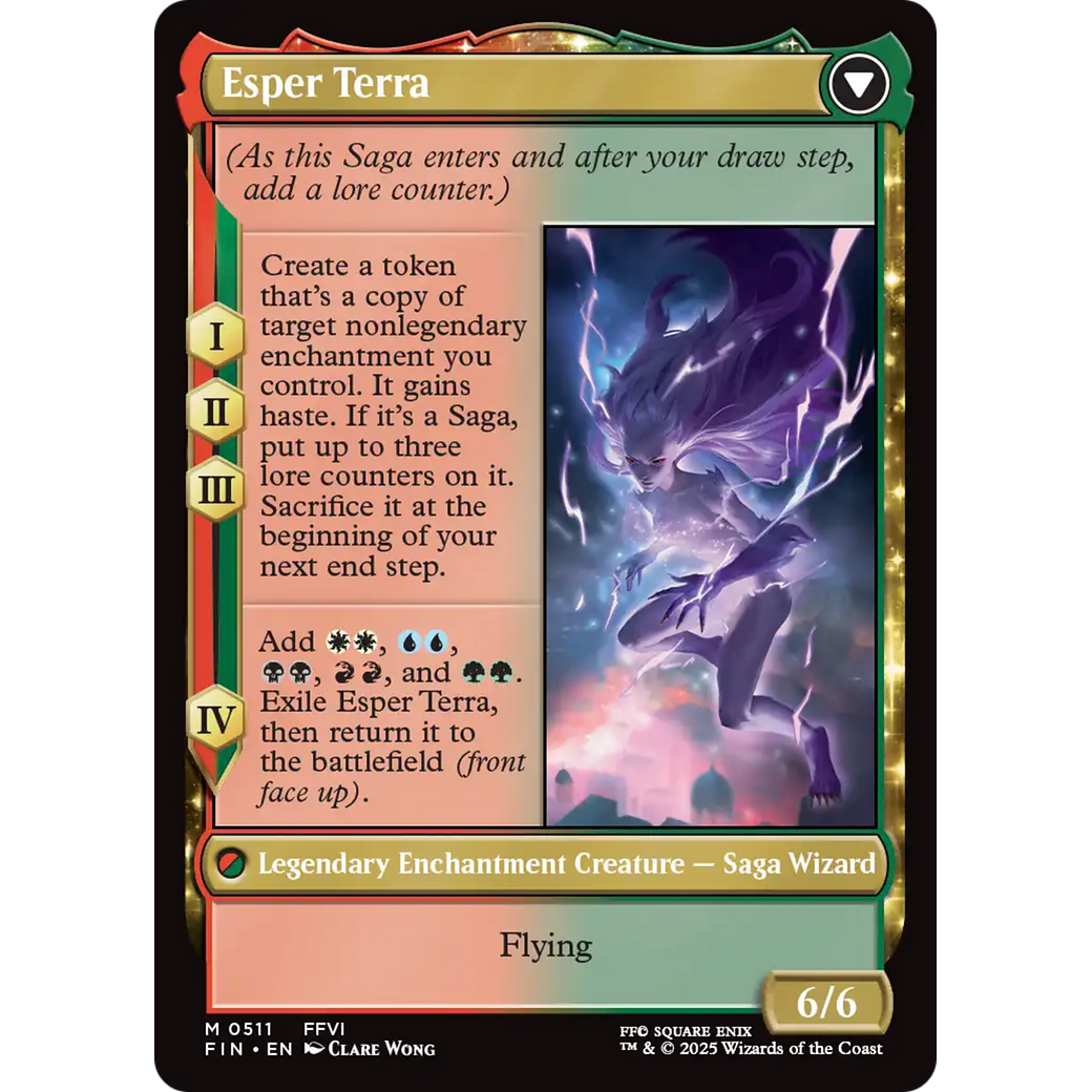 Terra, Magical Adept // Esper Terra (FIN-511) - FINAL FANTASY: (enchantment, Extended Art)