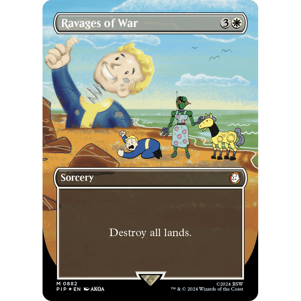 Ravages of War (PIP-882) - Fallout (Borderless) Foil