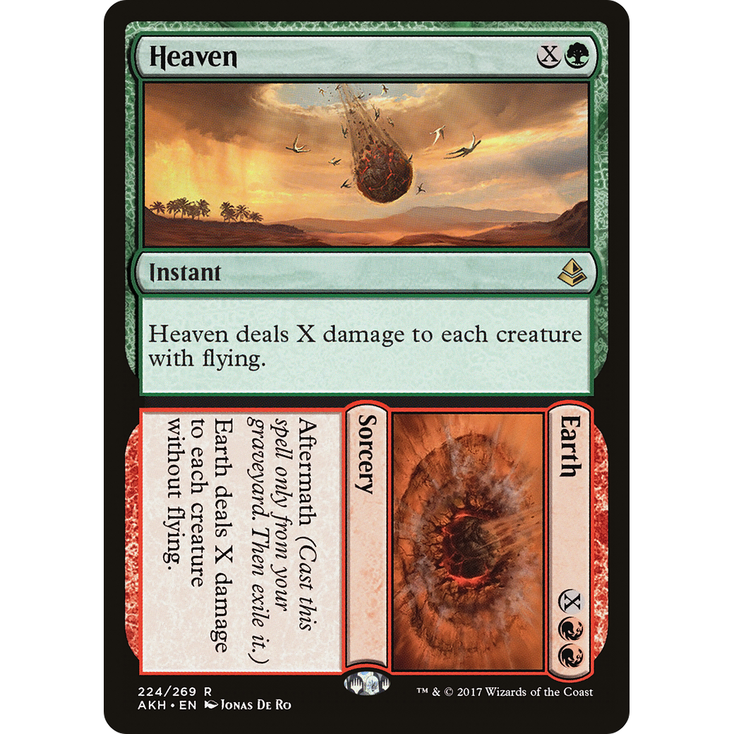 Heaven // Earth (AKH-224) - Amonkhet Foil