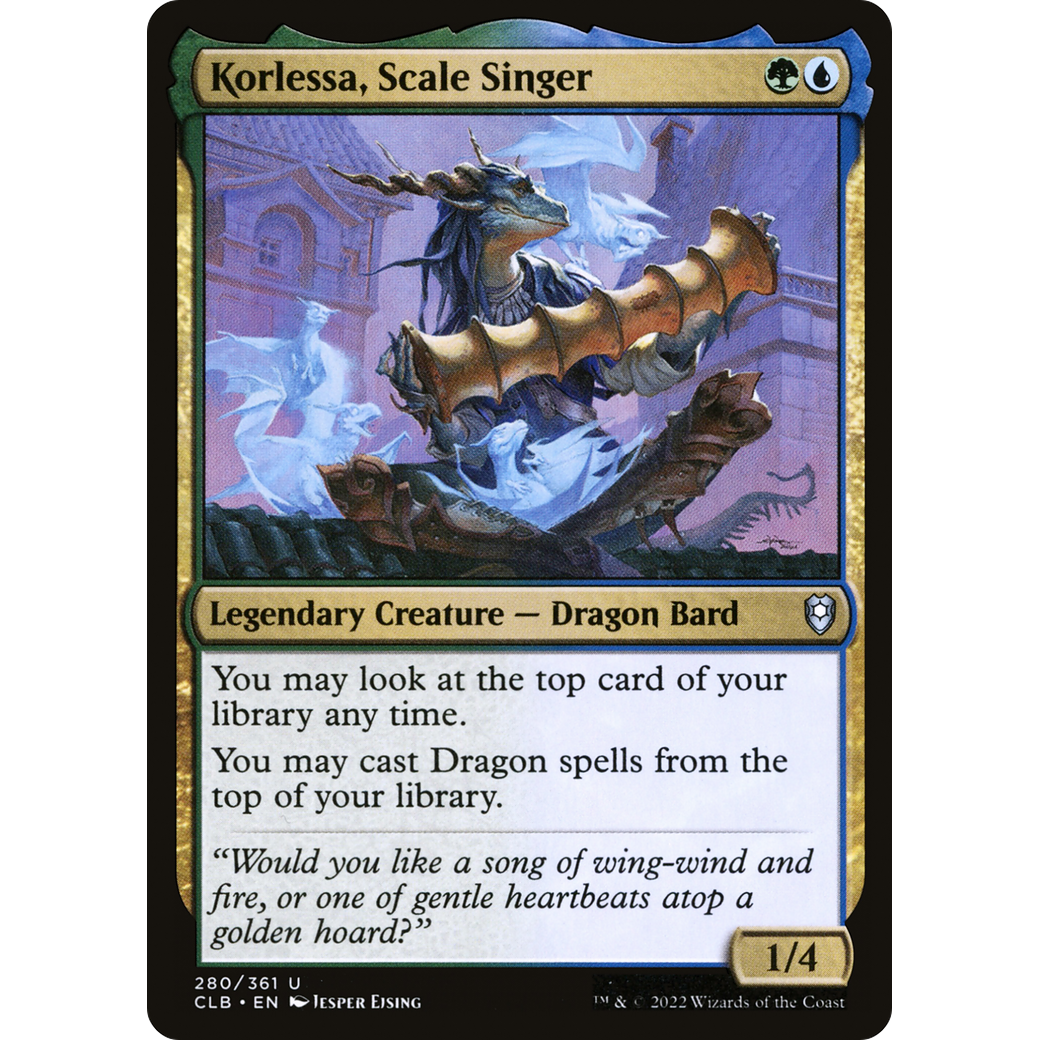 Korlessa, Scale Singer (CLB-280) - Commander Legends: Battle for Baldur's Gate