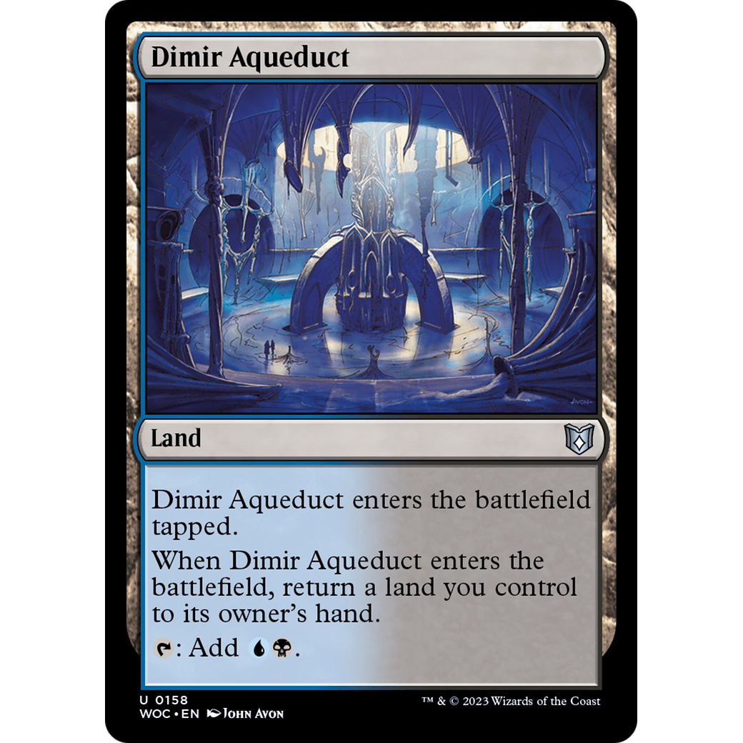 Dimir Aqueduct (WOC-158) - Wilds of Eldraine Commander