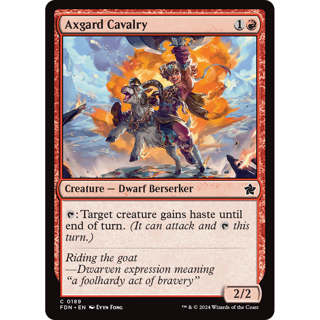 Axgard Cavalry (FDN-189) - Foundations Foil
