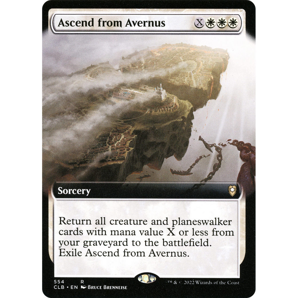 Ascend from Avernus (CLB-554) - Commander Legends: Battle for Baldur's Gate: (Extended Art) Foil