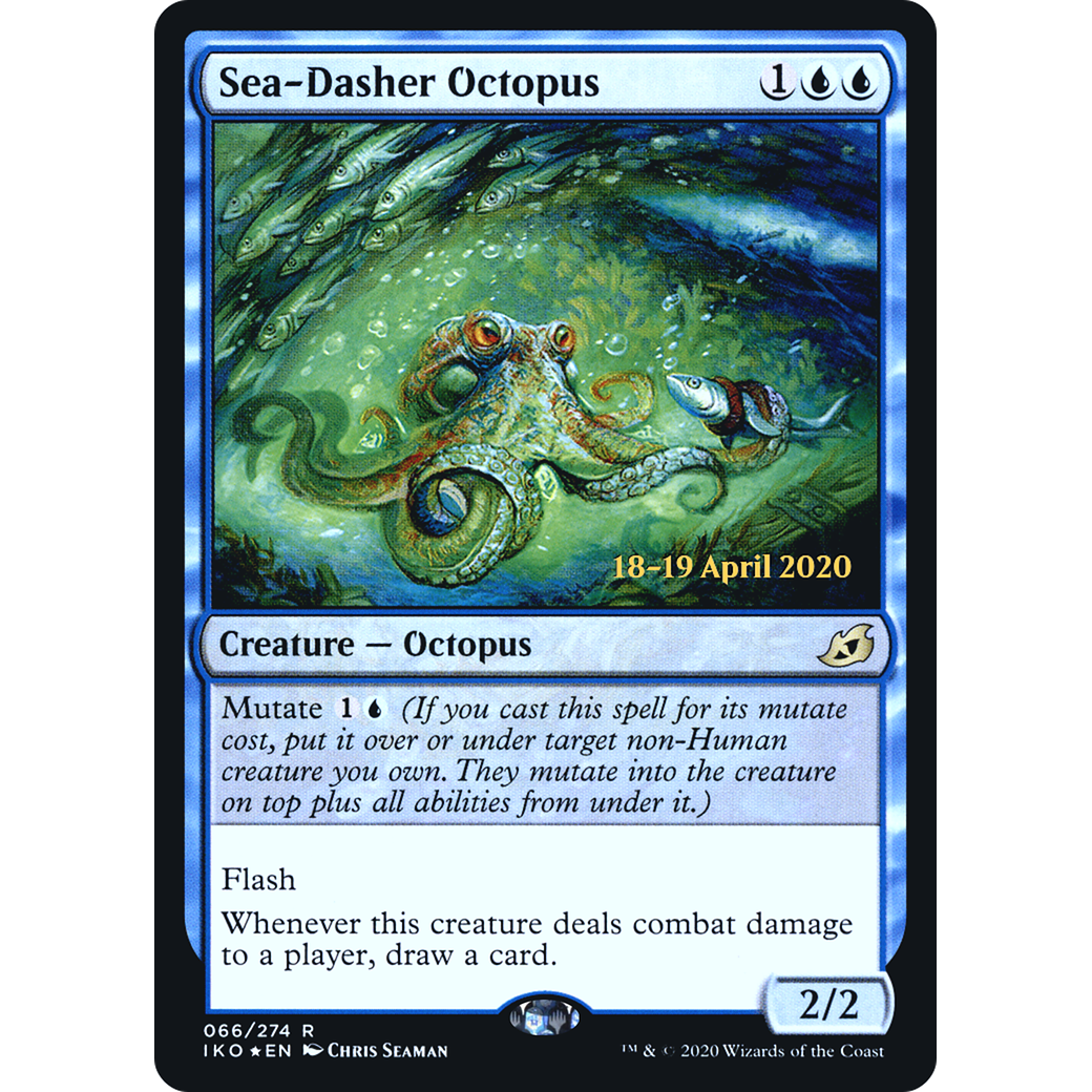 Sea-Dasher Octopus (PRE-066) - Ikoria: Lair of Behemoths Promos Foil