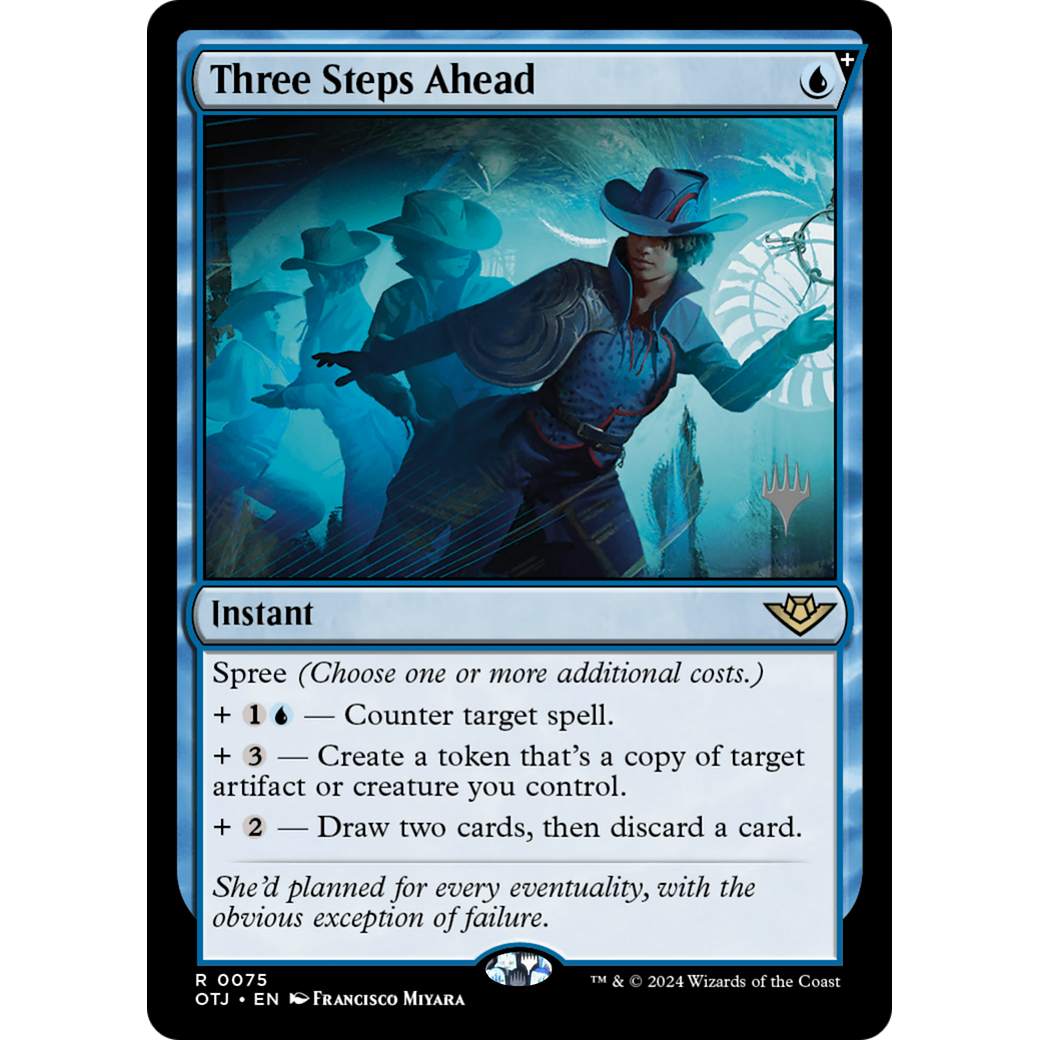 Three Steps Ahead (PPOTJ-75P) - Outlaws of Thunder Junction Promos