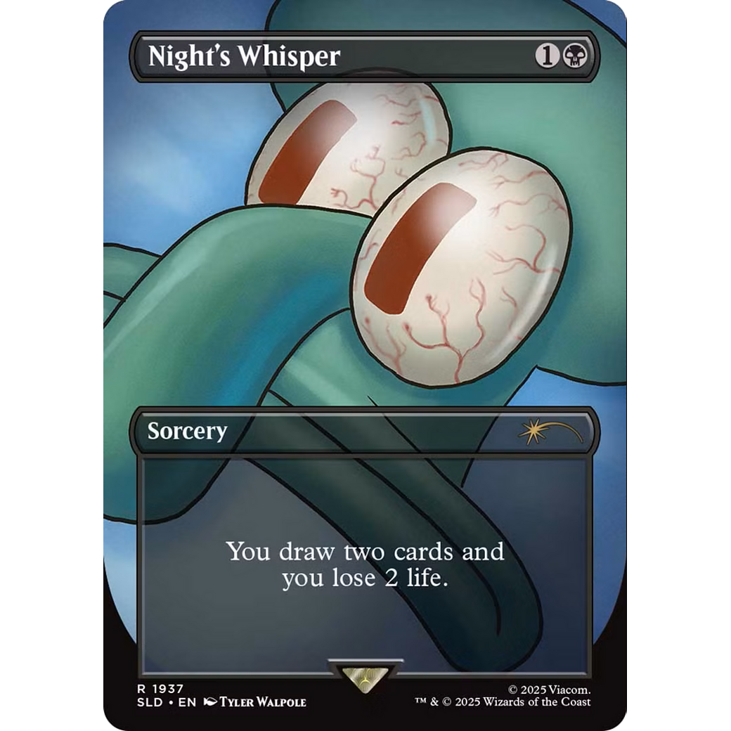 Night's Whisper (SLD-1937) - Secret Lair Drop (Borderless)